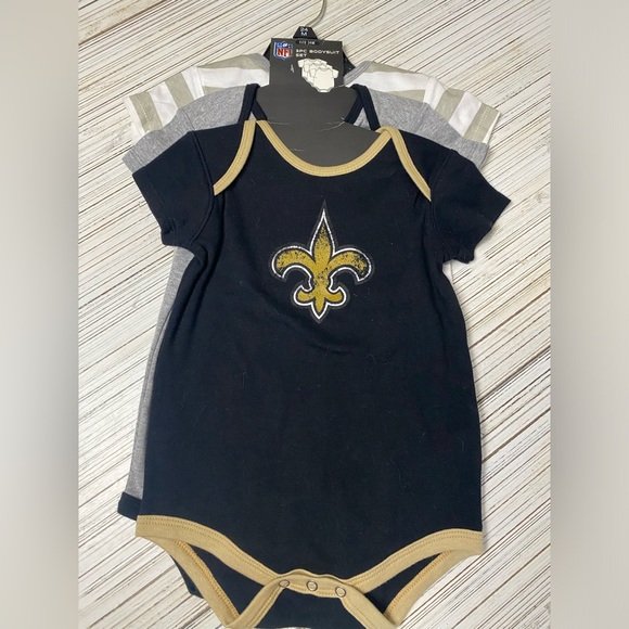 New Orleans Saints Onsies Set Of 3 - Picture 2 of 3